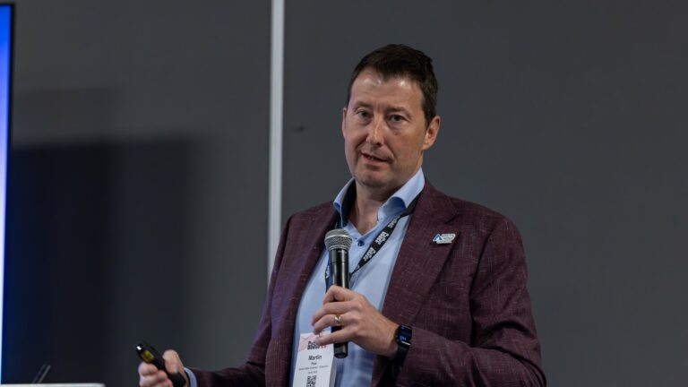 Martin Paré on stage at GoSec 2026